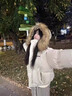 億梵莎PU皮美式復古羽棉襖絨服女2025冬季新款加厚可拆卸大毛領(lǐng)保暖棉襖 米白色 均碼 （可聯(lián)系客服備注碼數） 曬單實(shí)拍圖