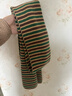 啄木鳥(niǎo)條紋針織圍巾女冬季喚醒沉悶暖絨氛圍感韓系百搭情侶保暖圍脖男女 綠咖條 曬單實(shí)拍圖