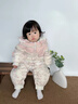 班喜迪嬰兒羽絨服連體衣冬季女寶寶衣服白鴨絨嬰幼兒加厚連帽外出服秋冬 米色 80 曬單實(shí)拍圖