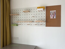 林之語(yǔ)實(shí)木置物架兒童墻上洞洞板書(shū)房書(shū)桌面收納裝飾背景墻壁掛式軟木板 【洞洞板組合+軟木板】白色90x40 曬單實(shí)拍圖