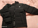 NEW BALANCE25年男款秋冬保暖百搭短款羽絨服AMJ53362 BK S 曬單實(shí)拍圖