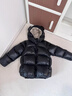 高梵兒童羽絨服黑金5.0鵝絨服官方男女童寶寶短款面包服保暖羽絨外套 小熊耳朵-YT黑色 130 （輕暖短款 飛天鵝絨） 曬單實(shí)拍圖