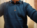 皮爾卡丹純羊毛衫男秋冬季翻領(lǐng)打底針織t恤衫中青年人保暖100%羊毛polo衫 曬單實(shí)拍圖