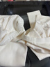 全棉時(shí)代兒童抓絨打底褲 米白130 曬單實(shí)拍圖