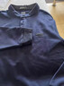 JEEP SPIRIT吉普長(cháng)袖T恤男士立領(lǐng)polo衫春秋季純疆打底衫寬松商務(wù)休閑上衣服 寶藍色 XL 建議體重 155斤左右 曬單實(shí)拍圖