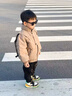 G.DUCKKIDS童裝兒童羽絨服男童加厚保暖24新款秋冬中小童外套帥氣男寶寶衣服 咖色 110 （建議身高100cm 4-5歲）cm 曬單實(shí)拍圖