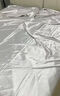 輕奢高級感雙面真絲四件套絲滑裸睡五星酒店純色桑蠶絲綢床上用品 Michelle-月光銀【順豐+禮袋】 1.8m 床單款 四件套-被套220X240cm 曬單實(shí)拍圖