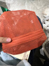 無(wú)印良品（MUJI）再生聚酯纖維 立體網(wǎng)眼袋 橙色 約16x11x5cm 曬單實(shí)拍圖