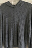 優(yōu)衣庫女裝可機洗紐花針織連帽套頭衫/25秋冬新款478871 06 鉛灰色 L /160/88 曬單實(shí)拍圖