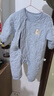 babylove嬰兒連體衣秋冬季寶寶夾棉保暖衣服哈衣爬爬服純色加厚棉襖棉服 曬單實(shí)拍圖