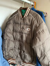 馬·拉?。∕.Latin）/童裝外套冬裝新款中性大童美式棒球服夾克短款羽絨服 淺咖 160 曬單實(shí)拍圖