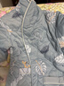 浪莎（LangSha）純棉冬季女款三層加厚保暖新疆棉襖加長(cháng)款睡袍夾棉女浴袍胖MM 1891 L 100-120斤 曬單實(shí)拍圖