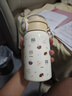 萊樞匯保溫杯女生學(xué)生水杯雙飲口吸管杯316不銹鋼高顏值便攜口袋杯可拎 黃色點(diǎn)點(diǎn)狗 400ml 曬單實(shí)拍圖