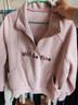 百圖betu女裝2025秋季新款衛衣撞色英文字母半拉鏈立領(lǐng)衛衣女2509D04 粉紅 S 曬單實(shí)拍圖