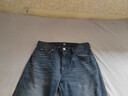 Lee25秋冬新品723修身中腰直筒復古深藍色男牛仔褲 31  深藍色  曬單實(shí)拍圖
