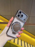巴蒂尼 輕奢閃鉆適用iphone17手機殼蘋(píng)果17promax新款透明高級感16鏡子磁吸支架15pro帶鏡頭膜14全包防摔 【太空銀】隱形鏡子支架*閃鉆硅膠軟殼 iPhone 17 曬單實(shí)拍圖
