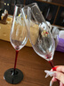 梵卡奇（FANKAQI）高檔禮盒裝水晶玻璃高腳杯郁金香香檳杯一對情侶對杯生日新婚禮物 【2只裝】郁金香紅桿香檳杯225ml 曬單實(shí)拍圖