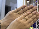 輕珠寶【永恒結】黃金對戒實(shí)心足金情侶對戒生日禮物可刻字 定制圈口-女戒-拍前聯(lián)系客服 曬單實(shí)拍圖
