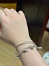 梵際足銀9999光面圓肚銀手鐲女推拉時(shí)尚年輕款銀鐲子送女友情人節禮物 光面推拉銀手鐲約19.7±0.5g 曬單實(shí)拍圖