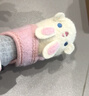 小茸0-3歲嬰幼兒軟底學(xué)步鞋小兔 魔術(shù)貼穩步鞋 卡通家居幼兒園地板鞋 米白/淺粉 14.5 適合腳長(cháng)13-13.5cm 曬單實(shí)拍圖