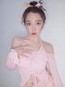 清晨的星星可愛甜酷愛心串珠項鏈女款高級感鎖骨鏈輕奢小眾毛衣鏈?zhǔn)罪楊i鏈春 粉色愛心 曬單實拍圖