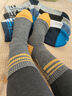 夢(mèng)特嬌100%純棉襪子男士秋冬季中筒艾草精油7A抗菌防臭吸汗厚款休閑棉襪 曬單實(shí)拍圖