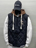 JEEP SPIRIT加肥加大碼學(xué)生羽絨棉馬甲胖子背心外穿秋冬新款加厚連帽坎肩外套 加肥加大碼男裝-菱形連-帽加厚馬甲 6XL -建議200-230斤 曬單實(shí)拍圖