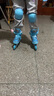 迪士尼輪滑鞋兒童溜冰鞋男童女童套裝初學(xué)可調全閃直排旱冰鞋中碼 曬單實(shí)拍圖