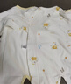 童泰（TONGTAI）嬰兒連體衣春秋季純棉新生兒衣服初生寶寶蝴蝶哈衣爬服滿(mǎn)月服 黃色 59cm 曬單實(shí)拍圖