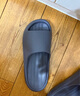 京東京造【泡泡云】踩屎感厚底輕盈防滑外穿拖鞋新款拖鞋男士 灰色40-41 曬單實(shí)拍圖