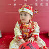 寶寶周歲禮服男女寶百天生日抓周套裝國風(fēng)唐裝冬款加厚棉服拜年服 冬款(紅色大龍夾棉套裝) 加厚 送帽子+襪子+流蘇 66 建議身高58-66體重11-14斤 曬單實(shí)拍圖