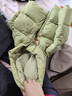 嘟嘟家兒童棉服卡通冬裝寶寶棉襖冬款男童連帽外套洋氣女童衣服時(shí)髦童裝 綠色 100 曬單實(shí)拍圖
