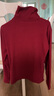 浪莎雙面德絨高領(lǐng)打底衫女內搭秋冬新款加絨加厚外穿保暖內衣上衣 酒紅色 2XL 適合125-140斤 曬單實(shí)拍圖