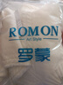 羅蒙（ROMON）25年秋冬季新款羊毛衫套頭外穿加絨加厚內搭上衣打底針織羊絨衫女 米白色【不加.絨】 3XL 建議140-150斤 曬單實(shí)拍圖