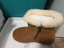 百麗（Belle）厚底增高復古雪地靴女2025冬新商場(chǎng)同款加毛保暖短靴E6W1DDD5 棕色 36 曬單實(shí)拍圖