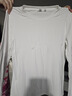 三福長(cháng)T恤2025秋季圓領(lǐng)修身打底衫休閑內搭上衣女裝503944 白色 L 曬單實(shí)拍圖