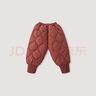 巴厘小豬（BALIPIG）男童棉褲新年褲冬季夾棉保暖女童長(cháng)褲寶寶休閑束腳褲加厚兒童褲子 磚紅 90 cm 曬單實(shí)拍圖