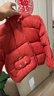 巴拉巴拉童裝兒童羽絨服寶寶男女童2025冬裝新款嬰兒外套保暖上衣泡芙羽絨 紅色小南瓜61003-白鴨絨 90 （充絨量71g 適合1-2歲） 曬單實(shí)拍圖