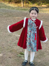 雀棲枝冬季拜年服男童加厚兒童過(guò)年服裝女童漢服女寶年服唐裝男寶喜慶服 錦歲女款 160 曬單實(shí)拍圖