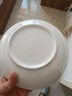 斯凱綈（Sky Top）陶瓷盤(pán)子骨瓷深菜盤(pán)家用喬遷餐具純白8英寸飯盤(pán)4件套裝 曬單實(shí)拍圖