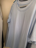拇指白小T 【斷碼清倉】男士短袖t恤男短袖純棉衣服打底衫易打理上衣 【絲光棉】天藍女款-無(wú)T標 L 曬單實(shí)拍圖