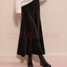 三彩2025冬季新款絲絨半身裙松緊腰A字裙長(cháng)裙優(yōu)雅氣質(zhì)M 曬單實(shí)拍圖