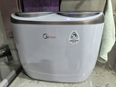 美的（Midea）分區洗波輪迷你洗衣機 MNBB10VH70E 內衣洗衣機小型嬰兒懶人洗衣機 雙子座 同洗同脫 國家補貼 曬單實(shí)拍圖
