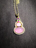 葫蘆吊墜項鏈女輕奢小眾2025新款鎖骨鏈母親節禮物送媽媽 M1205【粉葫蘆項鏈】 曬單實(shí)拍圖