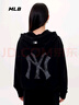 MLB官方男女情侶老花背標大LOGO連帽衛衣拉鏈外套25秋季新款TRM02 紐約洋基隊/黑色 M 曬單實(shí)拍圖