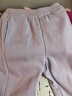 水孩兒（SOUHAIT）童裝男童女童加絨厚褲子2025冬季新款兒童一體絨長(cháng)褲百搭休閑褲 甜紫色SHTDND05CK793V31 140 曬單實(shí)拍圖
