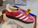 阿迪達斯（adidas）三葉草GAZELLE 男女休閑鞋IF1809粉38 曬單實(shí)拍圖