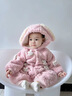 G.DUCKKIDS童裝嬰兒棉服外出冬季新款新生兒連體衣加絨加厚襖子男女寶寶連帽 粉色 80 尺碼7-11月(建議寶寶75-85cm) 曬單實(shí)拍圖