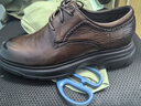 零度Zero皮鞋2025秋季新款手抓花輕量商務(wù)抗菌正裝鞋真皮厚底增高婚鞋 暗棕 40 曬單實(shí)拍圖