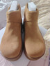 百麗（Belle）復古絨面勃肯鞋女2025冬新商場(chǎng)同款厚底加絨休閑短靴E6F1DDD5預售 棕色-薄絨 40 曬單實(shí)拍圖